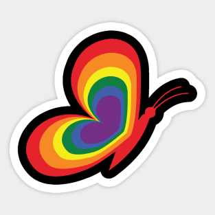 Butterfly pride Sticker